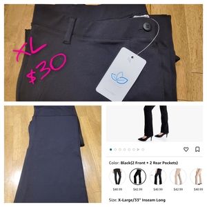 Black Dressy Yoga Pants